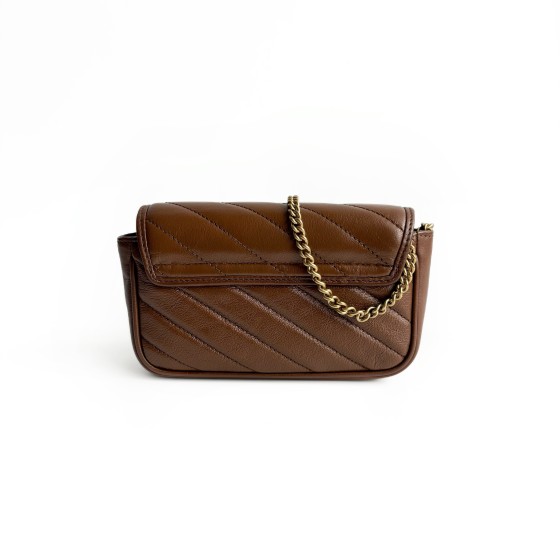 Gucci GG Marmont Mini Chain Bag in Quilted Leather